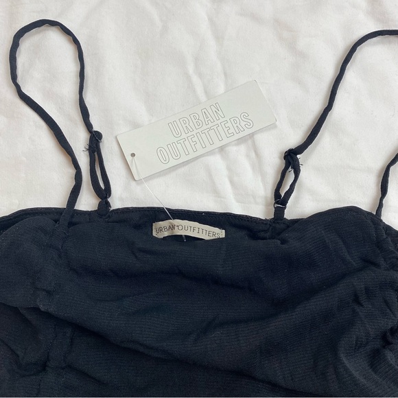 NWT Urban Outfitters Ruched Drawstring Mesh Tank S - Picture 4 of 6